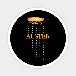 Jane Austen novels design Magnet